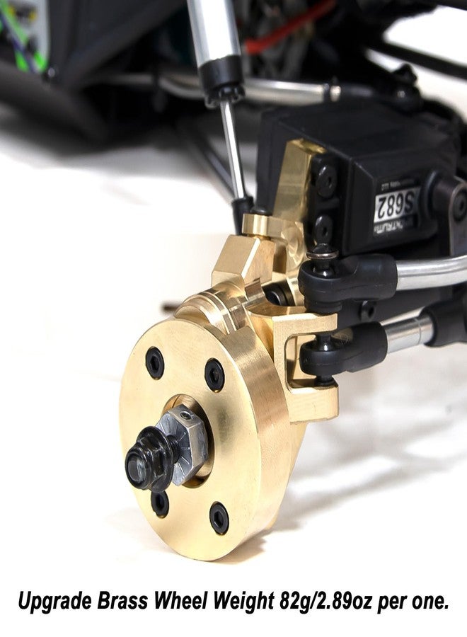 XSYGO 2pcs 82g Brass Wheel Weights RC Block Counterweigh Upgrade Parts for Axial 1/8 AXP8 GILAMON 2.2 4X4 RTR Trail Buggy - Image 5
